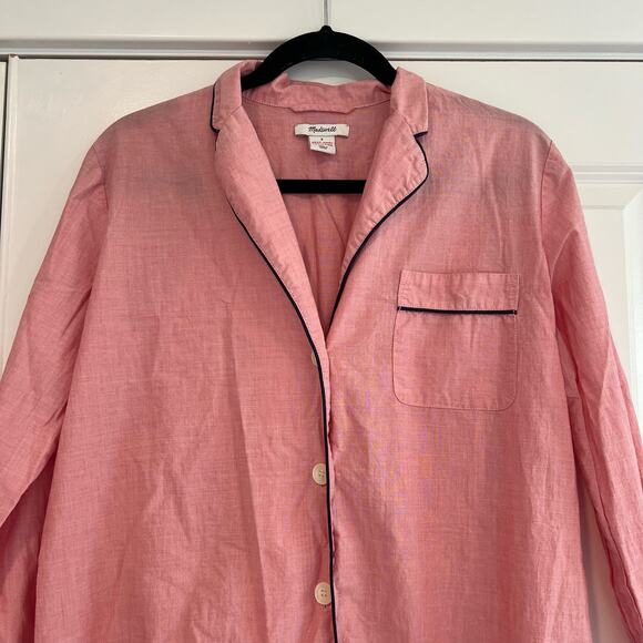 Madewell Women's Lightweight Button Down Nightgown 100% Cotton Size S - Picture 3 of 8